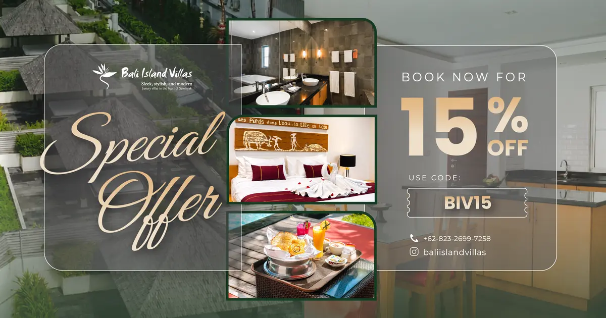 15% OFF with code BIV15 for direct book on our website