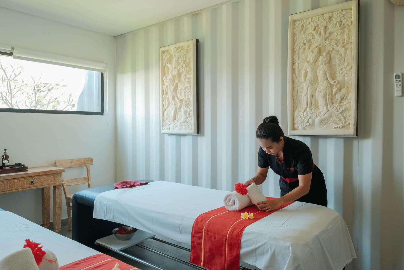 Hot Stone Massage in Bali Island Villas and Spa