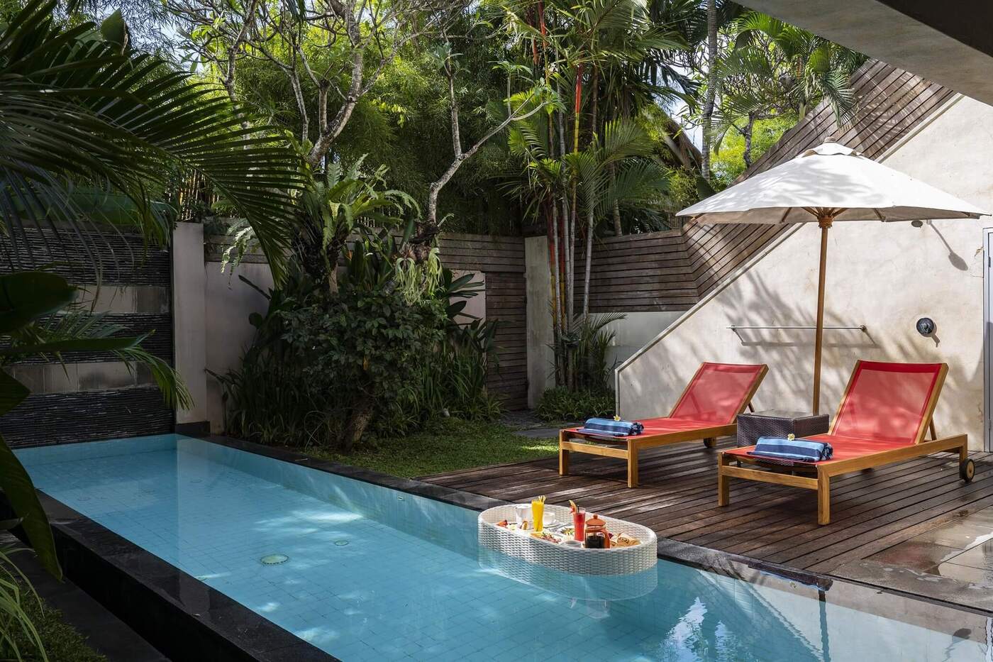 Swimming pool shot of Bali Island Villas room